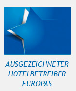 Logo: ausgezeichneter Hotelbetreiber Europas